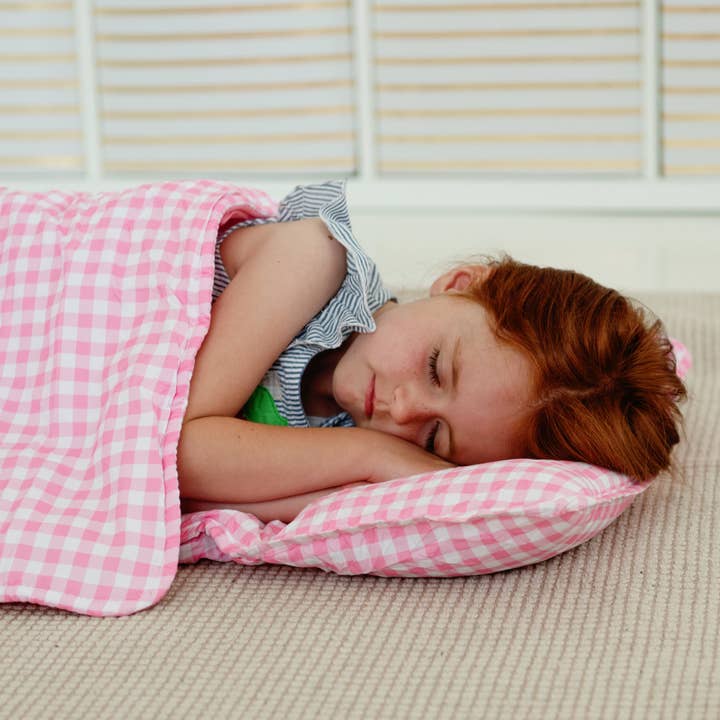 Sugar Bee Clothing - Wholesale Nap Mat - Kids & Baby - Nap Mat - Pink Gingham5