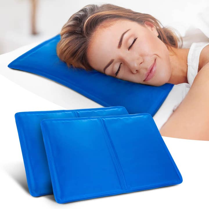 My Wholesale Warehouse – Großhandel Kopfkissen – Generise Kühlgel-Kissen - 40 cm x 30 cm - Blau