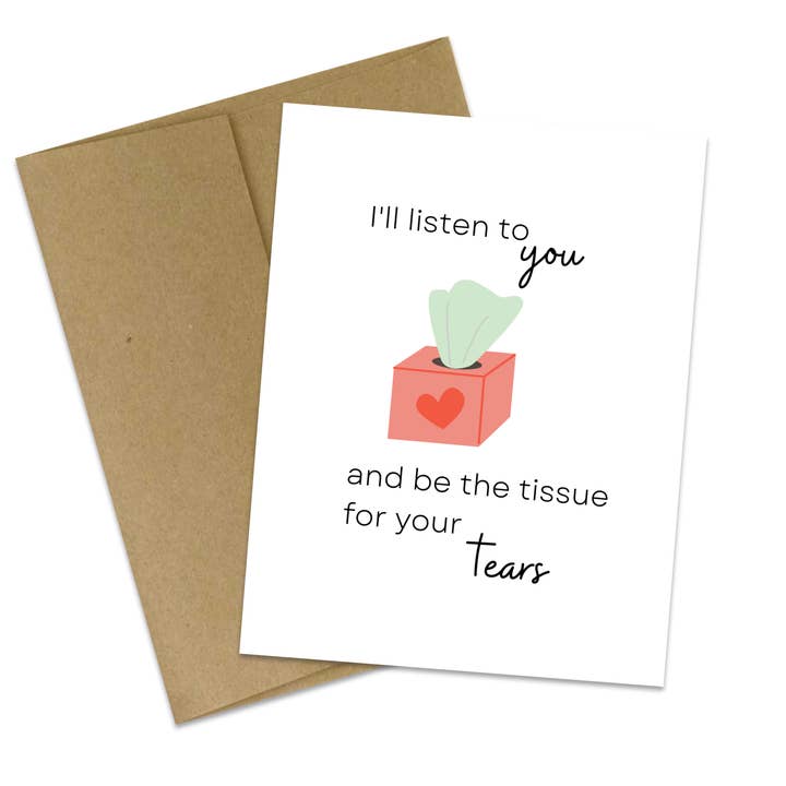 Ich höre dir zu | Empathy Card | Comfort Card | Trauer für den Großhandel von Butterflies + Halos