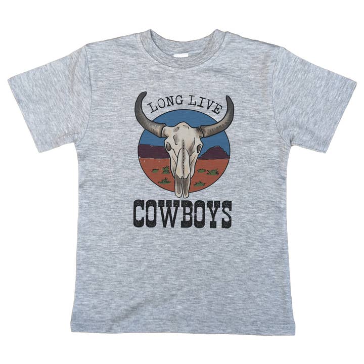 "Viva os Cowboys" Roupa de Verão para Crianças do Campo Country Western por atacado de Barefoot Baby