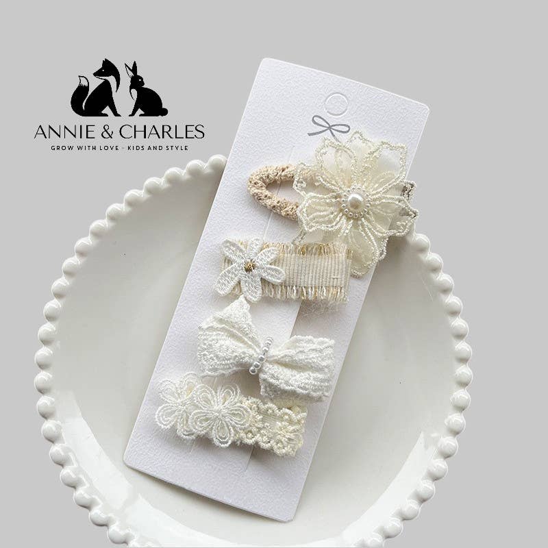 Annie & Charles - Wholesale Hair Clip - Kids - Annie & Charles® Hair Clip Set - Small Floral Splendor9