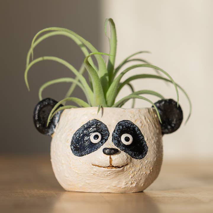 Cohasset Gifts – wholesale Kruka – Mochi the Panda Head Blobhouse Planter0