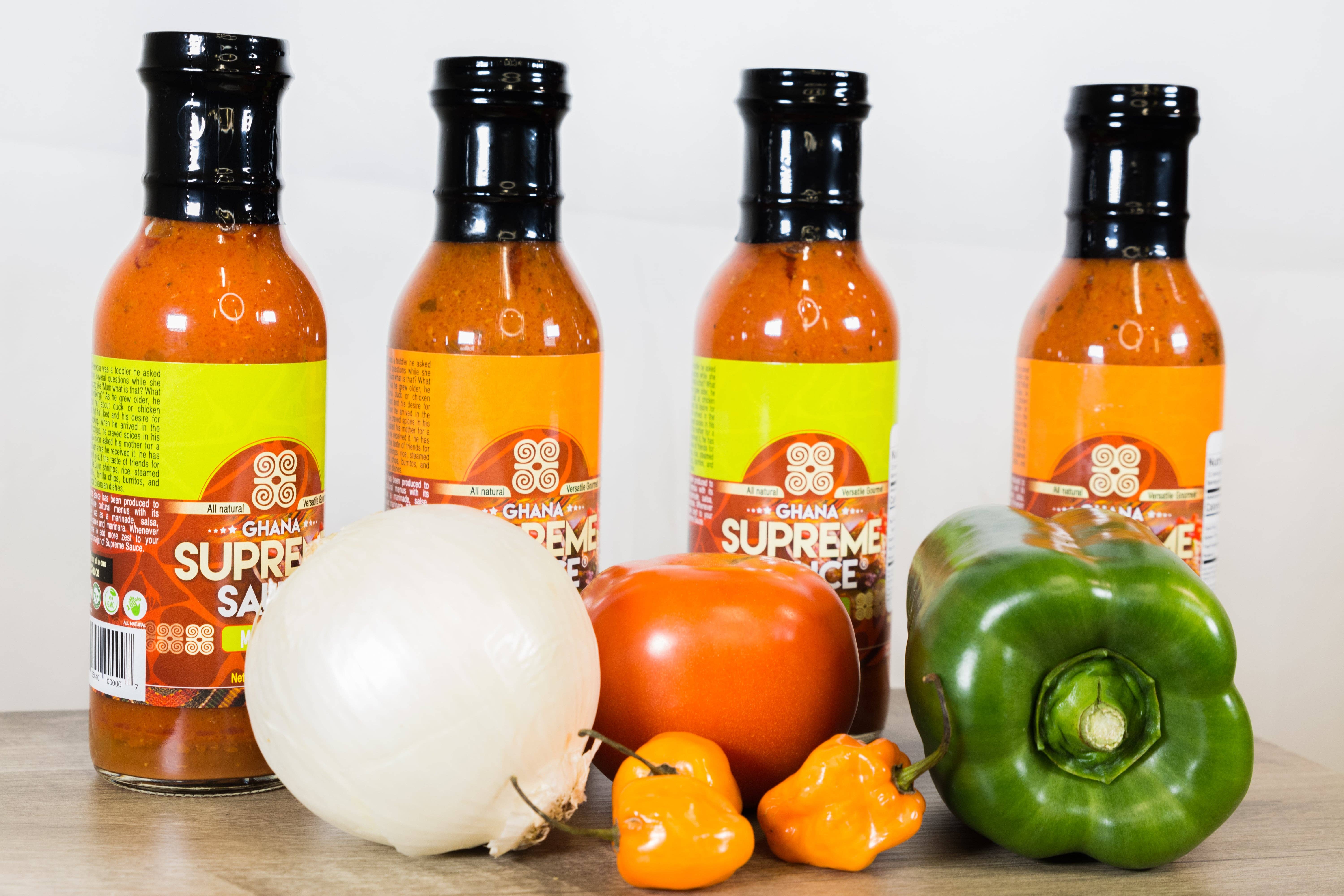 Ghana Supreme Sauce Marinade – wholesale Sås – Ghana Supreme Sauce- Marinad - Mild- Bas för Jollof R9