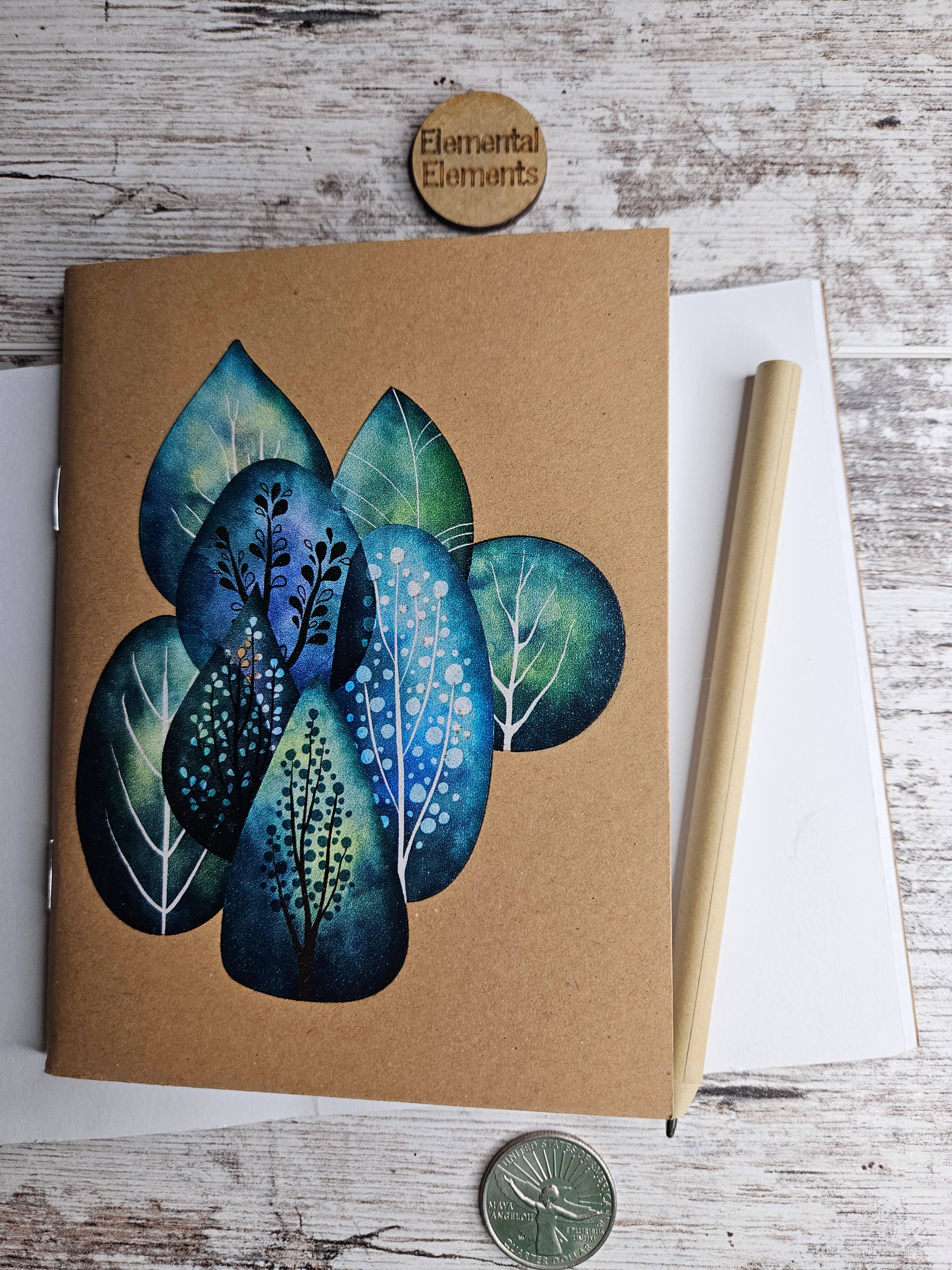 Elemental Elements LLC - Wholesale Notebook - Minimalistic Trees Journal Notebook1