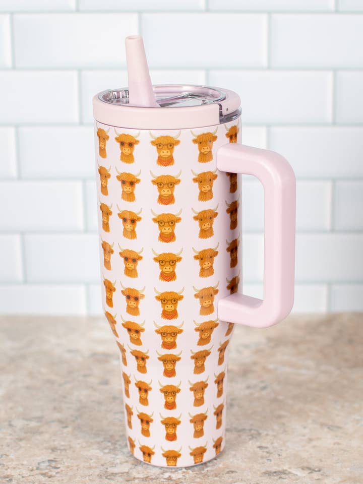 Valentine Highlands 40oz Water Tank Tumbler for wholesale by American Farm Company