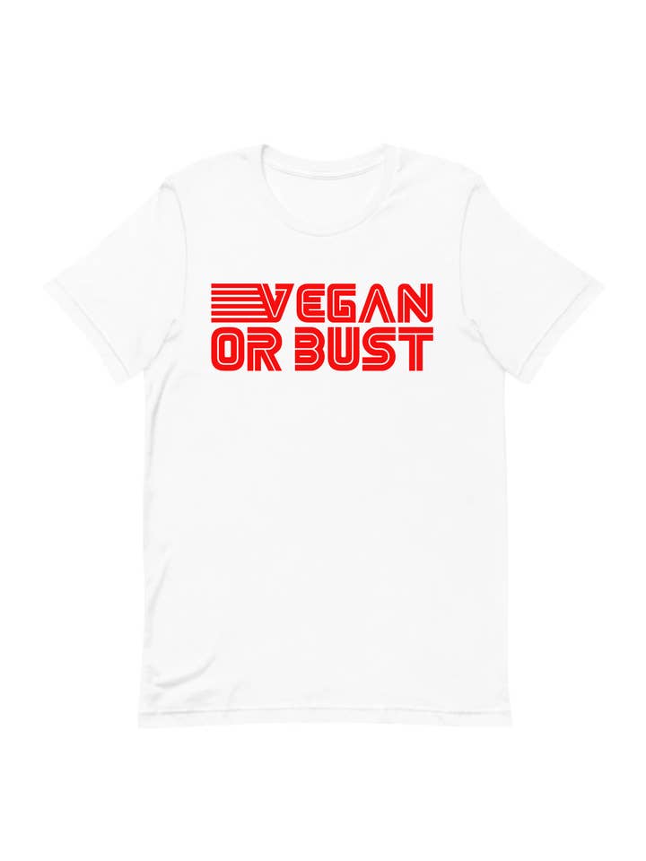 Vegan Or Bust Organic Tee for wholesale by Eco Royale
