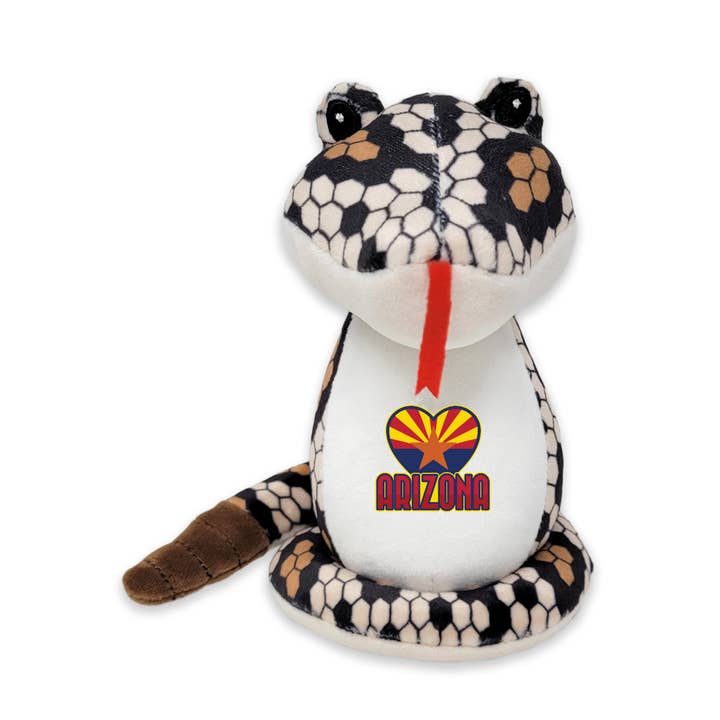 Squishy Diamondback Plush Animal - Arizona Flag - 6" Tall for wholesale by The RGU Group