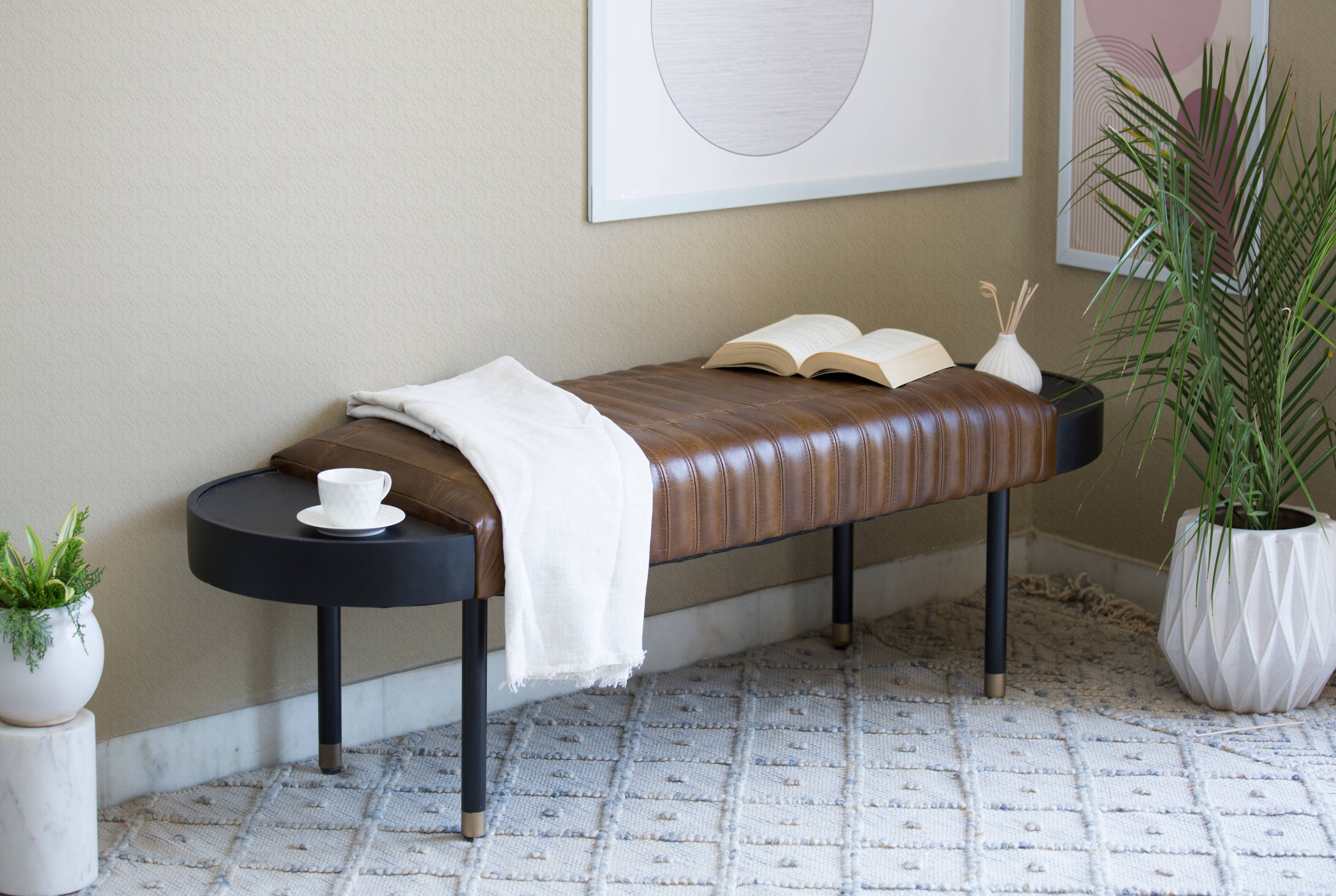 Mango Furniture Inc. - Wholesale Bench - Zehara Bench Brown3