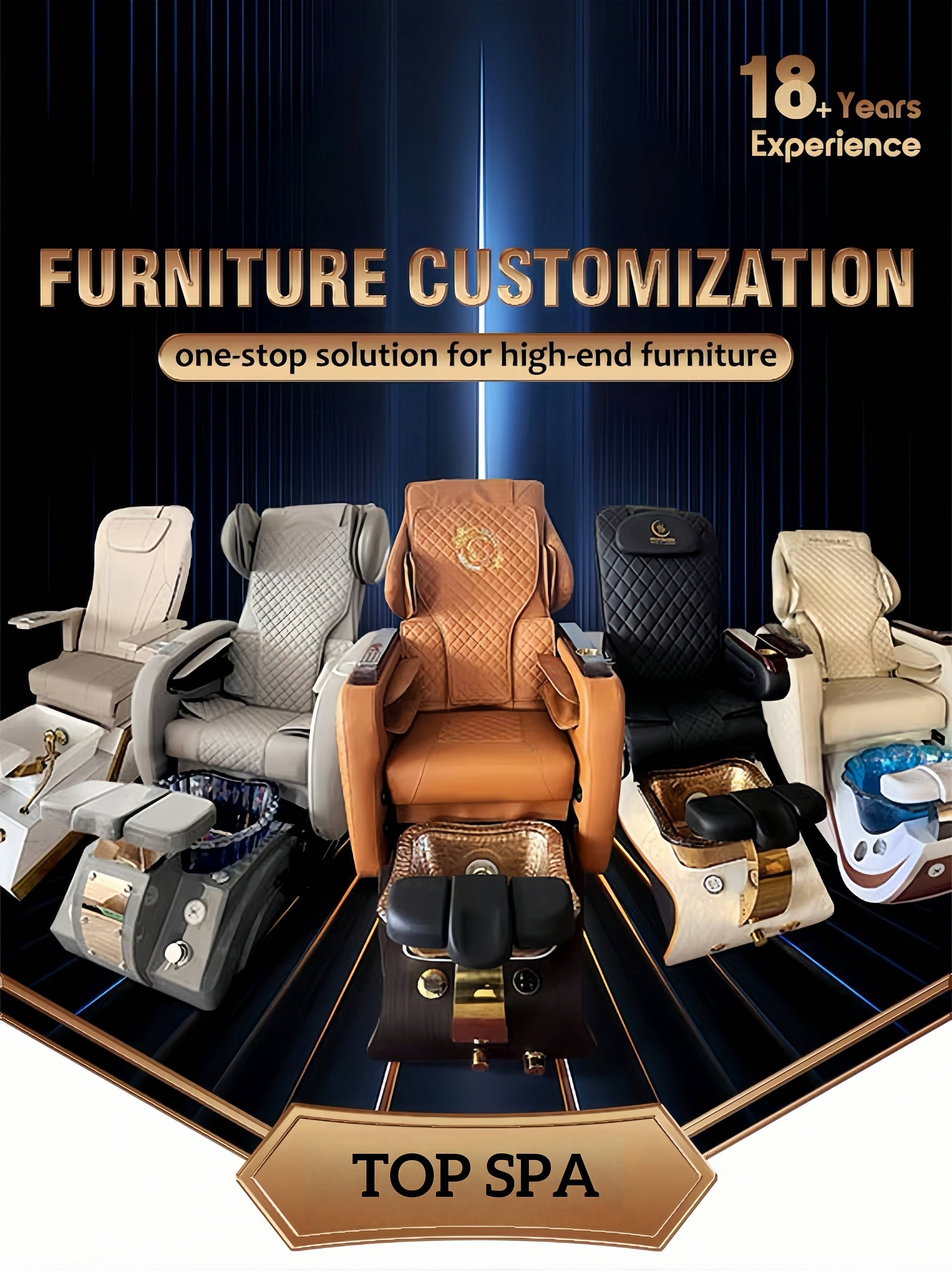TOP SPA OUTLET - Wholesale Chair - G8012 Lux Grand Pedicure Chair With  Acetone Resistant1