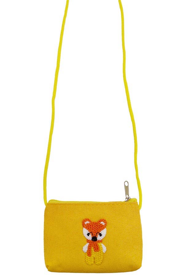 Cap Zone - Wholesale Coin Purse - Women's - Knitted Animals Faux Linen Zipper Bag2