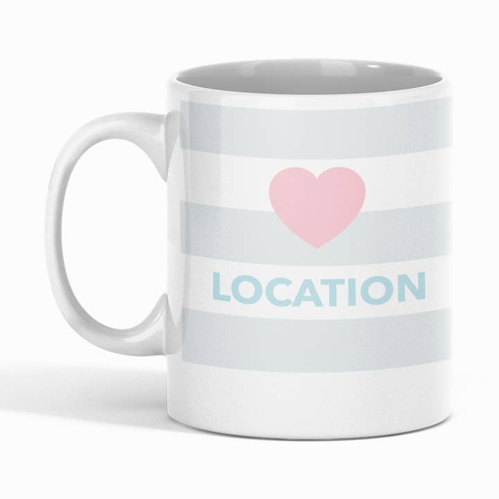 Betty Boyns Designs - Wholesale Coffee Mug - HEART MY LOCATION MUG
Request any of our location images12