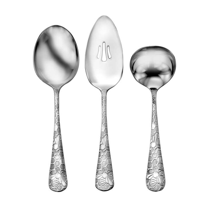 Ensemble d'hôtesse 3 pièces Honey Bee fabriqué aux États-Unis pour la vente par Liberty Tabletop