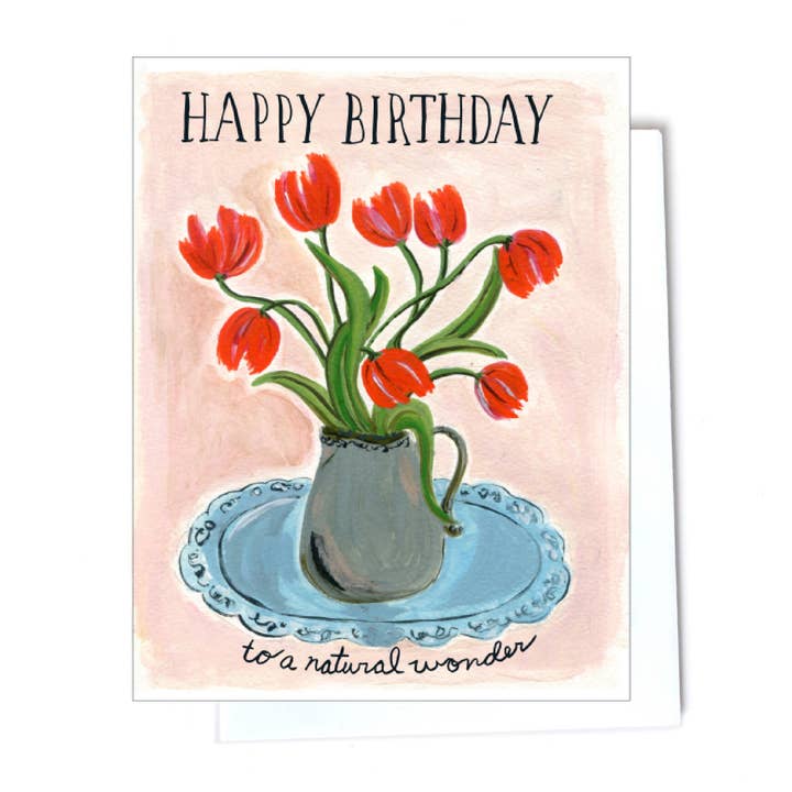 Tarjeta de cumpleaños tulipán para venta al por mayor de Elizabeth Grubaugh