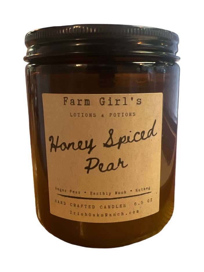 Honungskryddat päronljus 6,5 oz för wholesale av Irish Oaks Ranch