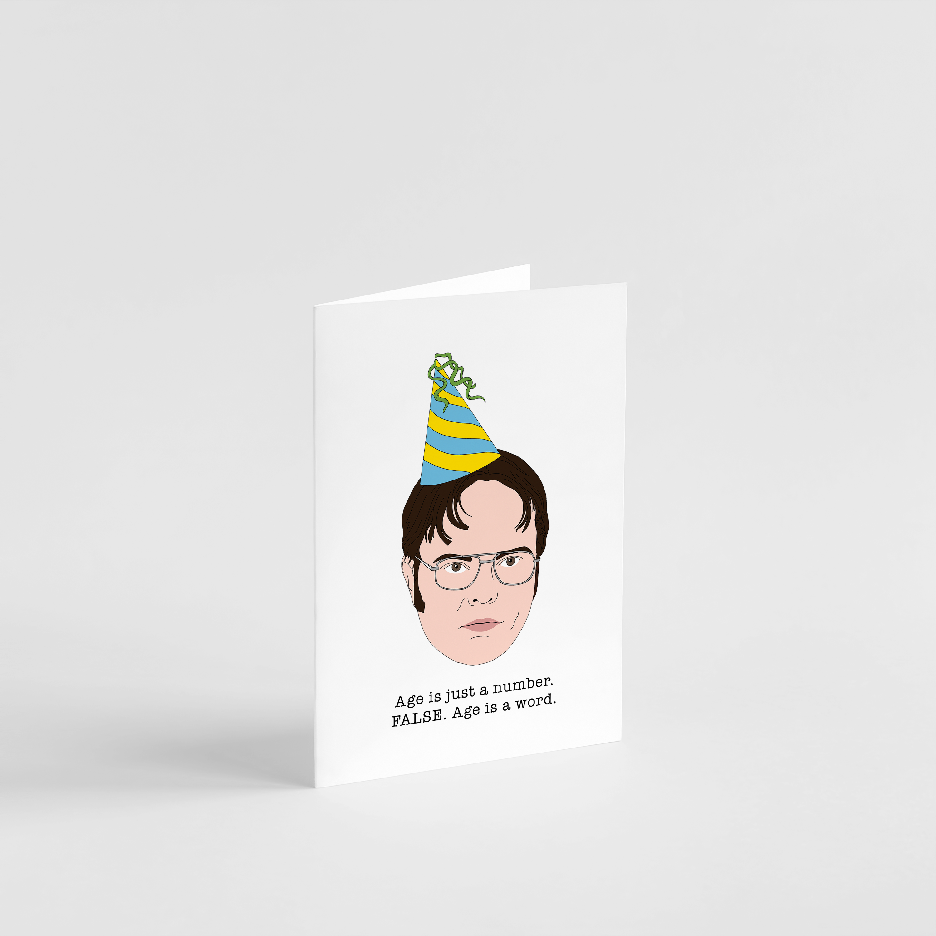 Sammy Gorin LLC - Wholesale Birthday Card - Dwight Age is Just a Number Birthday Card1
