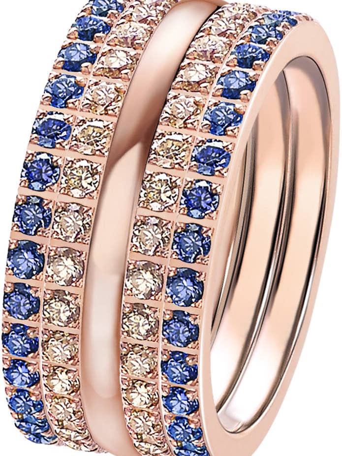 Rose Line blixtnedslag ring för wholesale av CAPRICCI