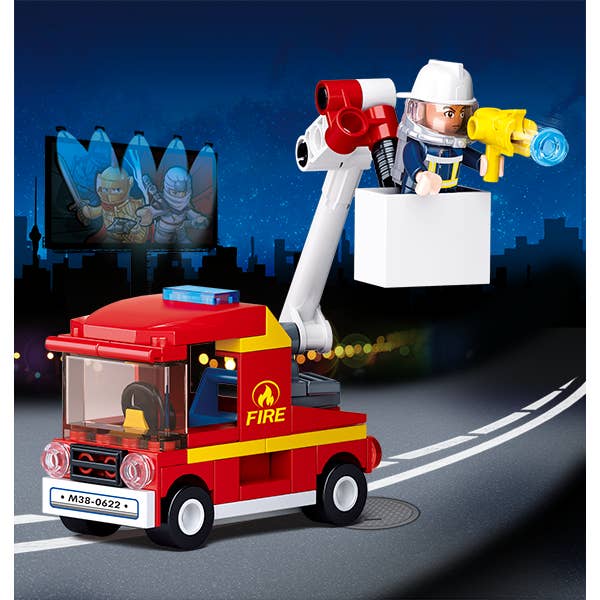 Sluban Europe BV - Wholesale Toy Set - Kids - M38-B0622A/Fire small aerial work platform4
