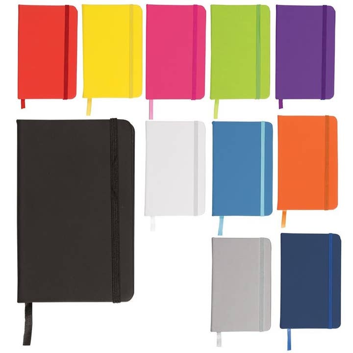 Cuaderno A5 de tapa dura con textura suave al tacto, 96 páginas con líneas color crema para venta al por mayor de eBuyGB Craft Blanks