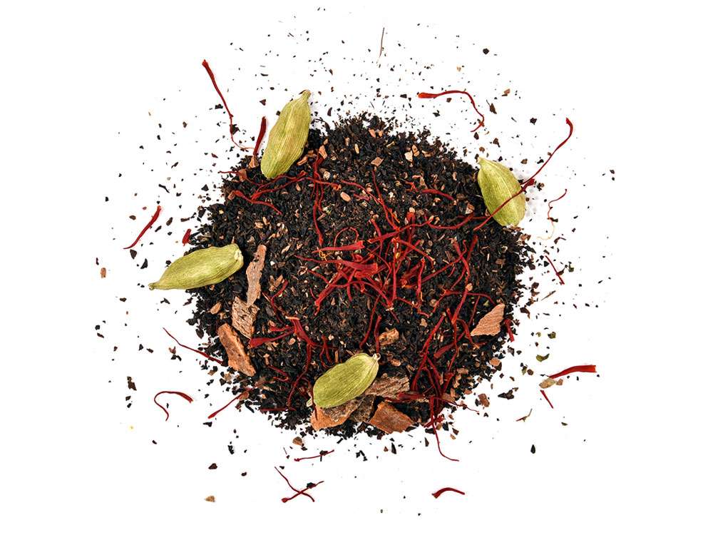 SAFSUN Safrantee - Wholesale Health/Detox Tea - Flame Of Love Black Tea With Saffron, Cinnamon And Cardamom1
