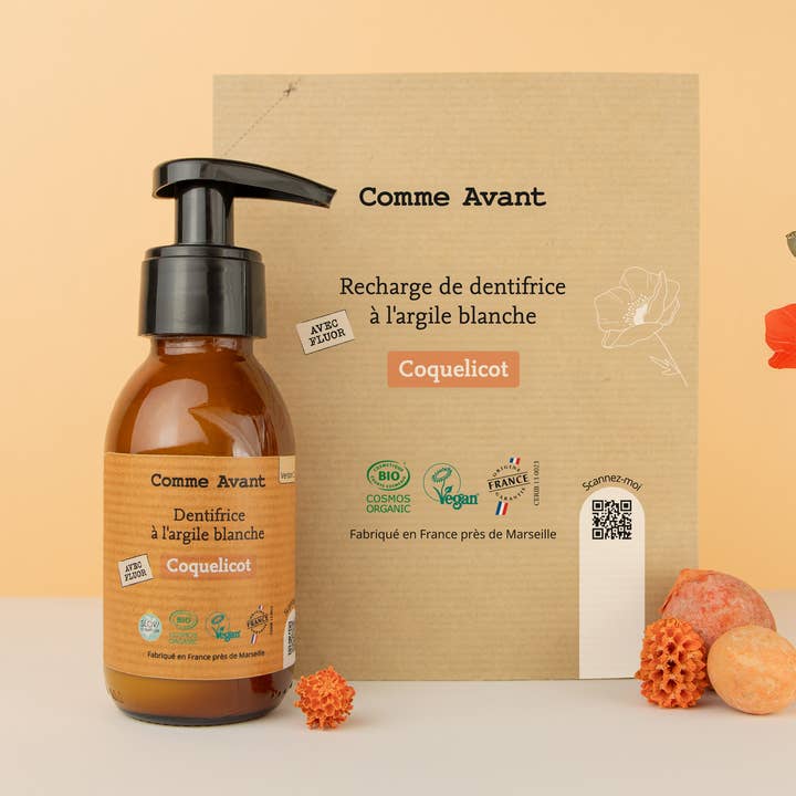 Pasta de dentes biológica de papoila por atacado de Comme Avant