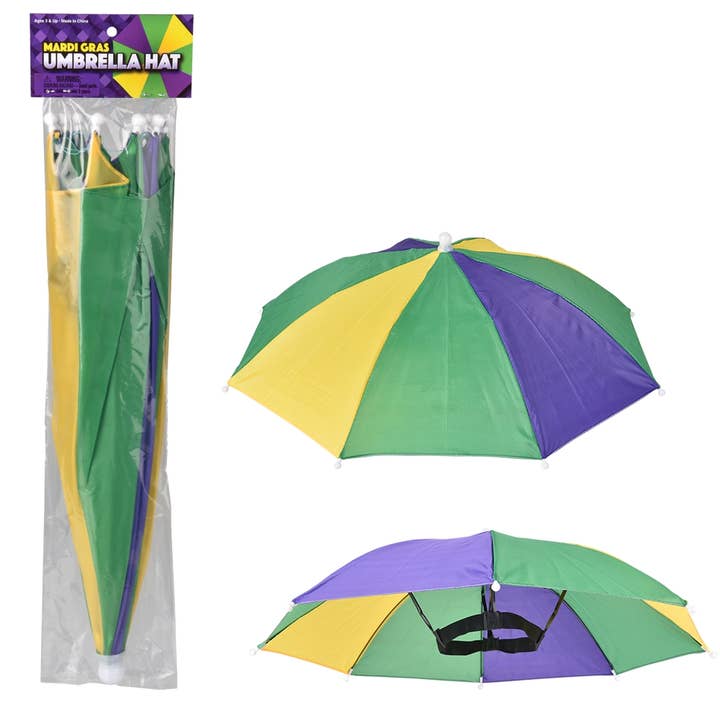 La Luna Bella - Toys – Großhandel Klassisches Spielzeug – Kinder – Mardi Gras Regenschirmhut 20" - LLB Toys