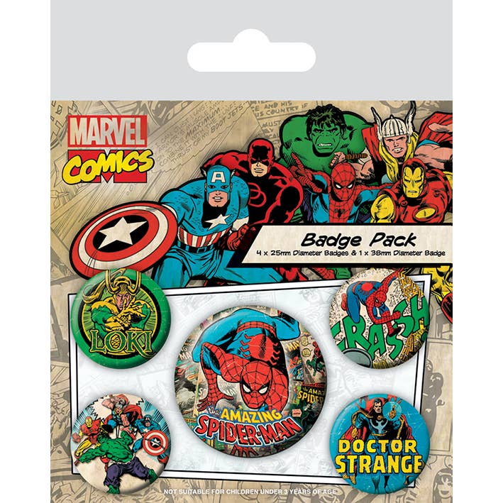 Pyramid International - Wholesale Badge Accessory - Women's - Marvel Comics (Spider-man) Badge Pack