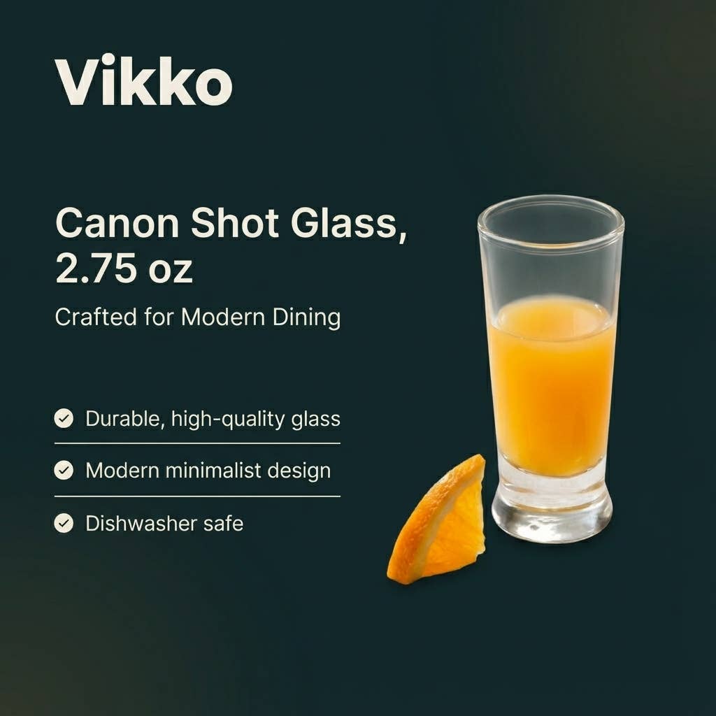 Kadra Kitchenware – Großhandel Schnapsgläser – Vikko - Canon Schnapsglas, 2,75 oz3