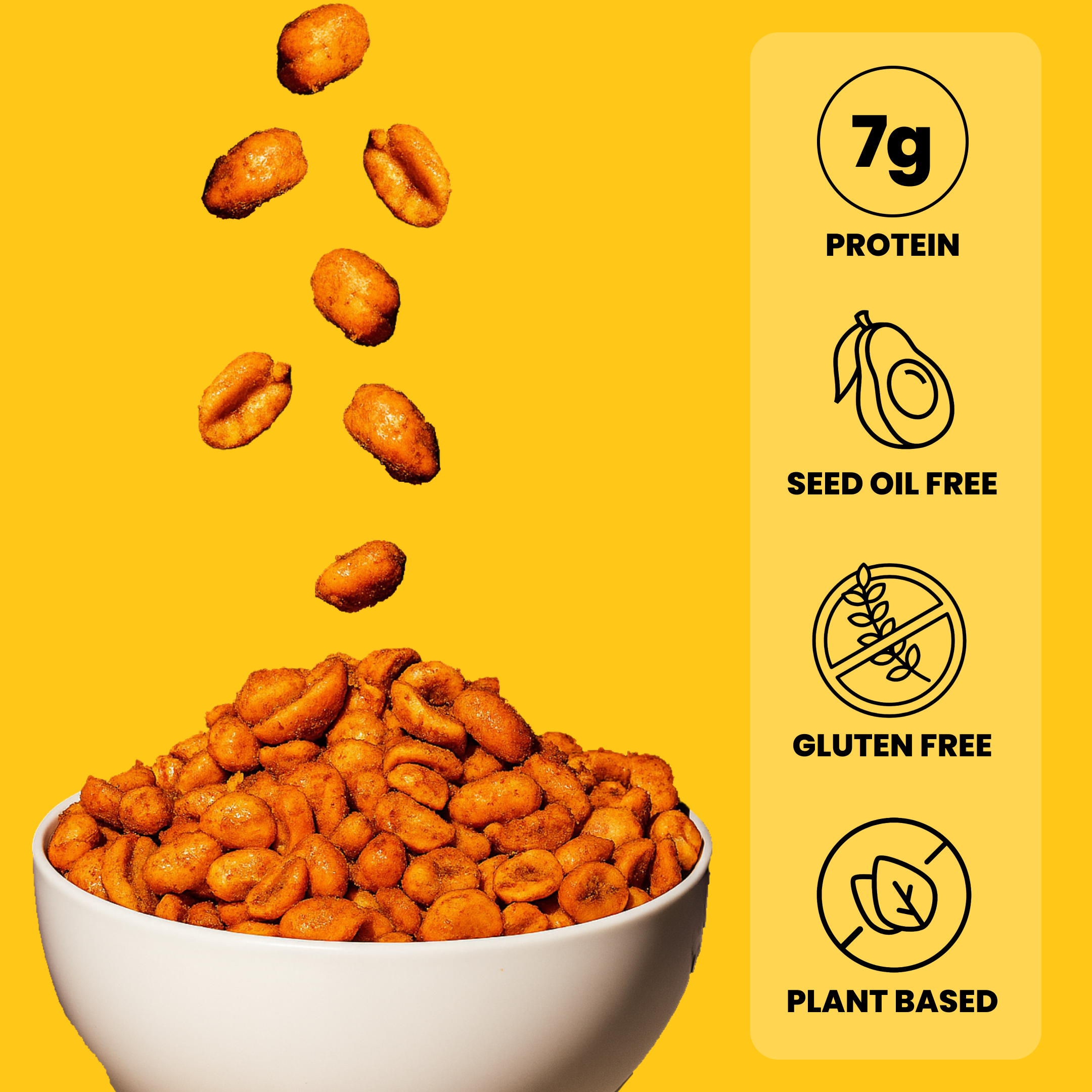 Confusion Snacks - Wholesale Nuts - Spicy Dry Roasted Peanuts – Gourmet Protein Snack 7.0oz 🌶️1