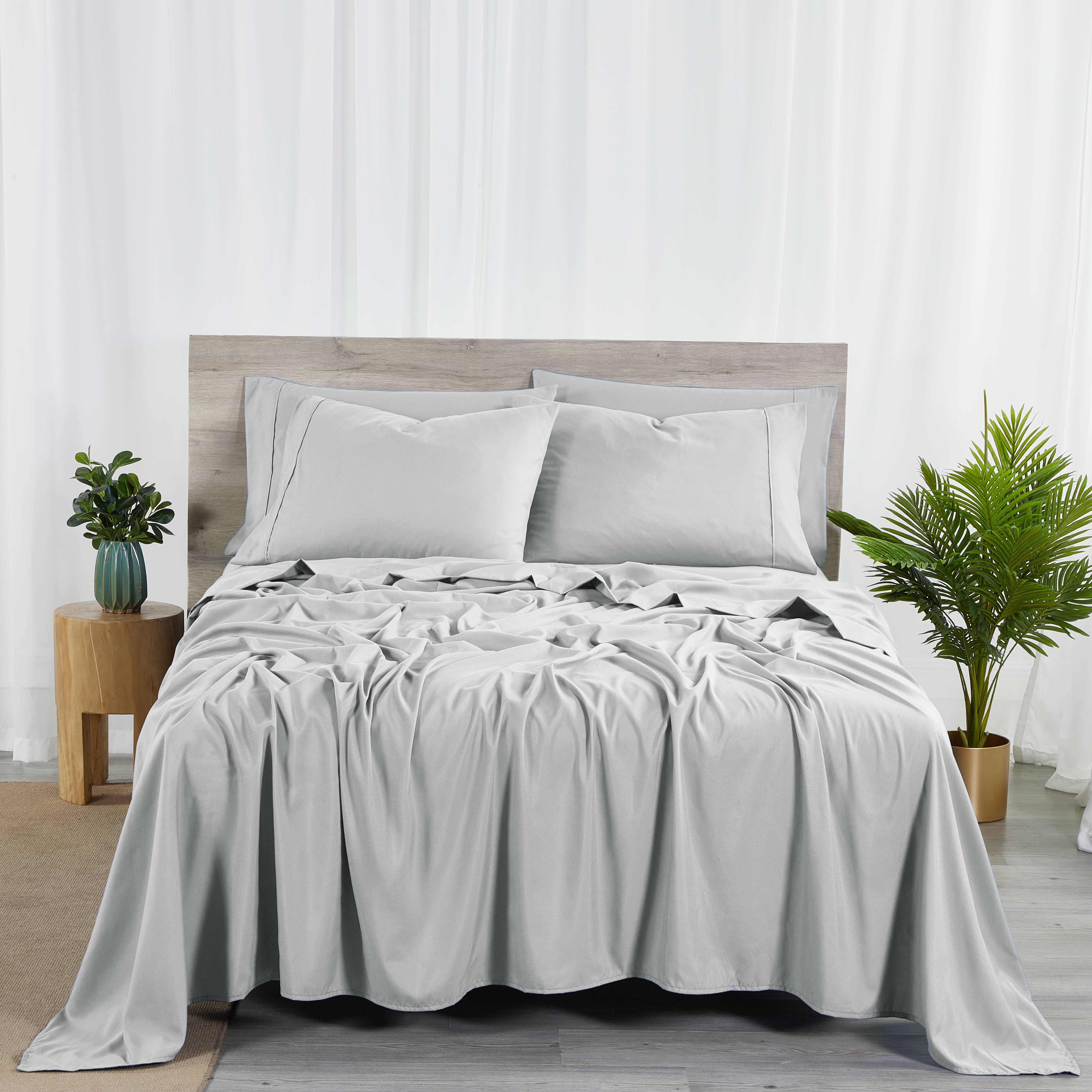 Bed Bath Fashions - Wholesale Sheet Set - Bibb Home 2000 Count 6-Piece Bamboo Sheet Set with Suregrip3