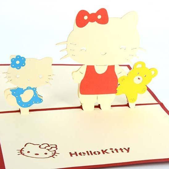 Henry Pop Up Cards - Wholesale Everyday greeting card - Hello Kitty