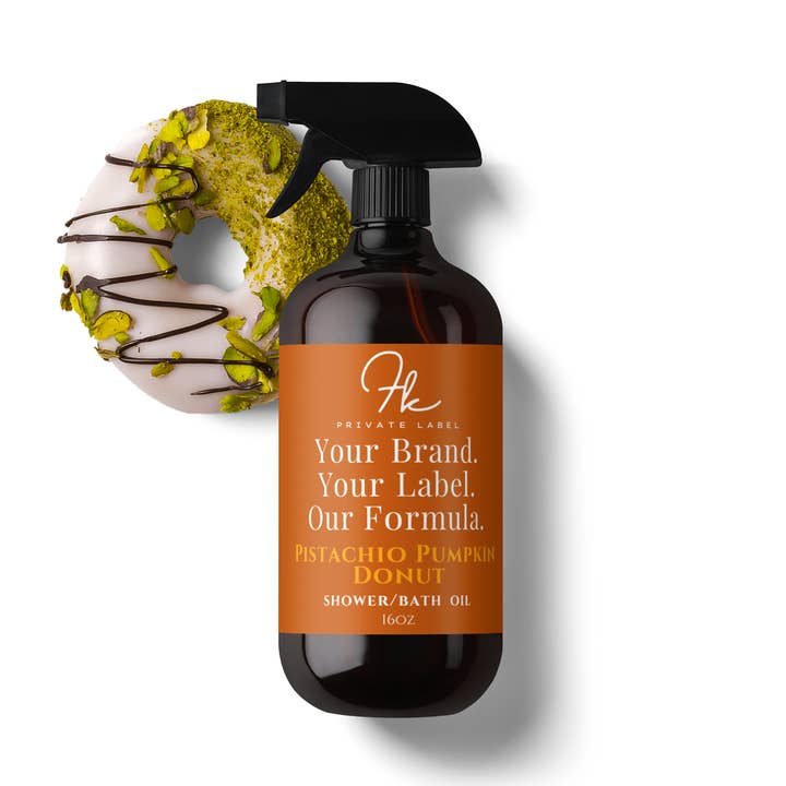 FK Private Label Labs - Wholesale Bath/body oil - Pistachio Pumpkin Donut Shower Oil