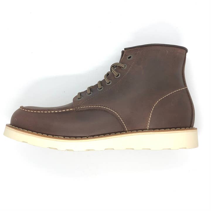 Botas de cuero marrón tan para venta al por mayor de Mitchumm Industries