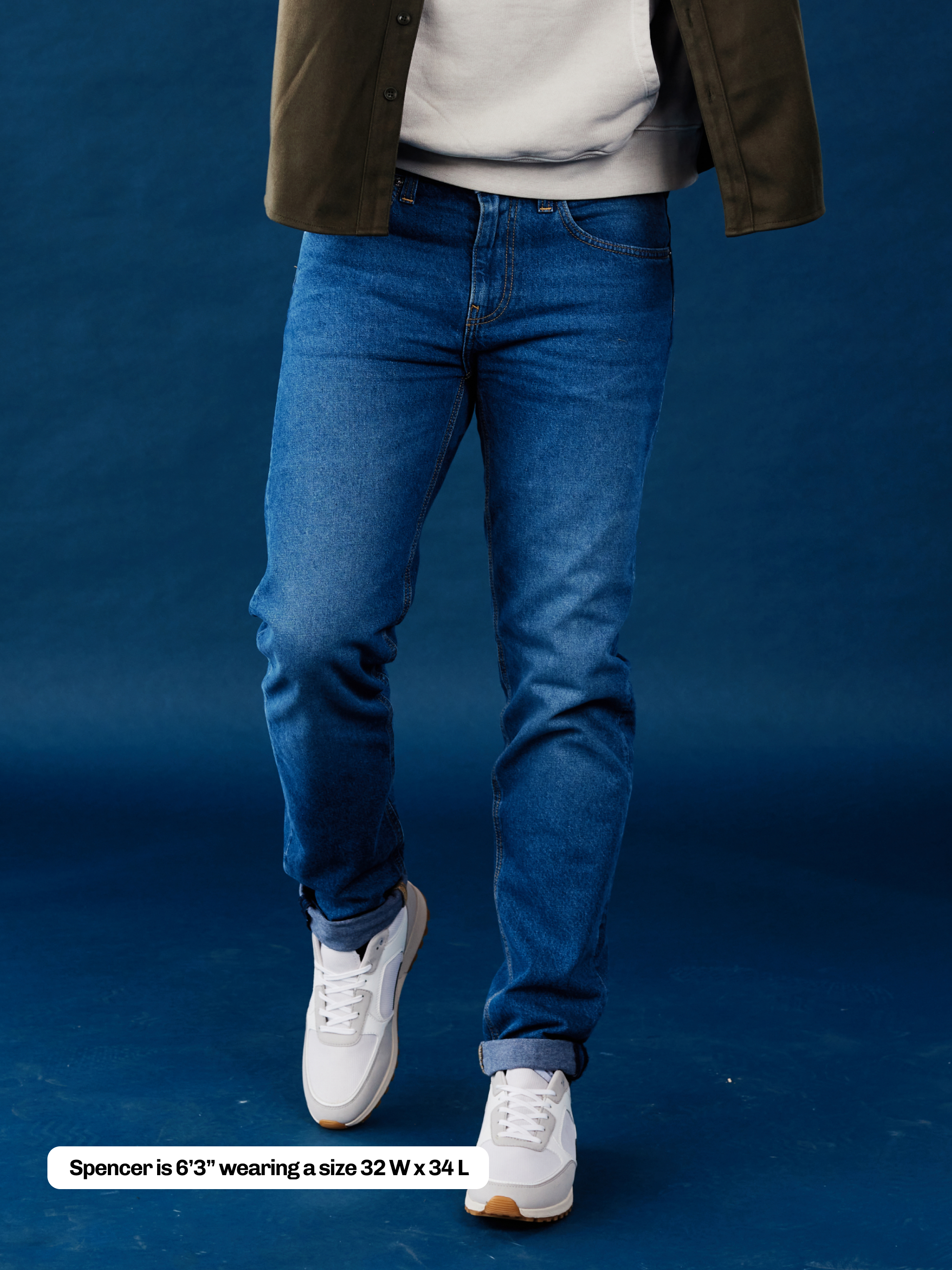 New Frontier - Vendita all'ingrosso Jeans - Uomo - Jeans normali riciclati da uomo - Stone Blue3