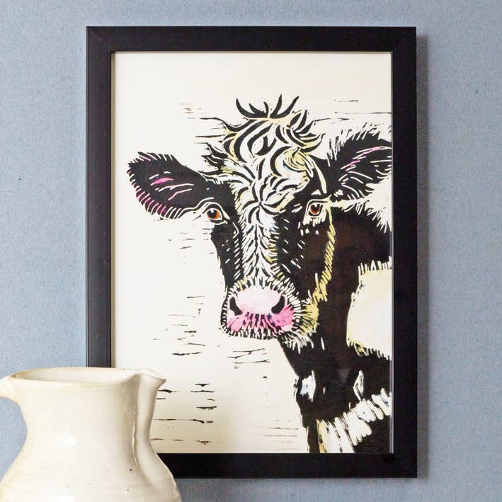 TFP01 Cow A4 Art Print for wholesale by Dyson Design