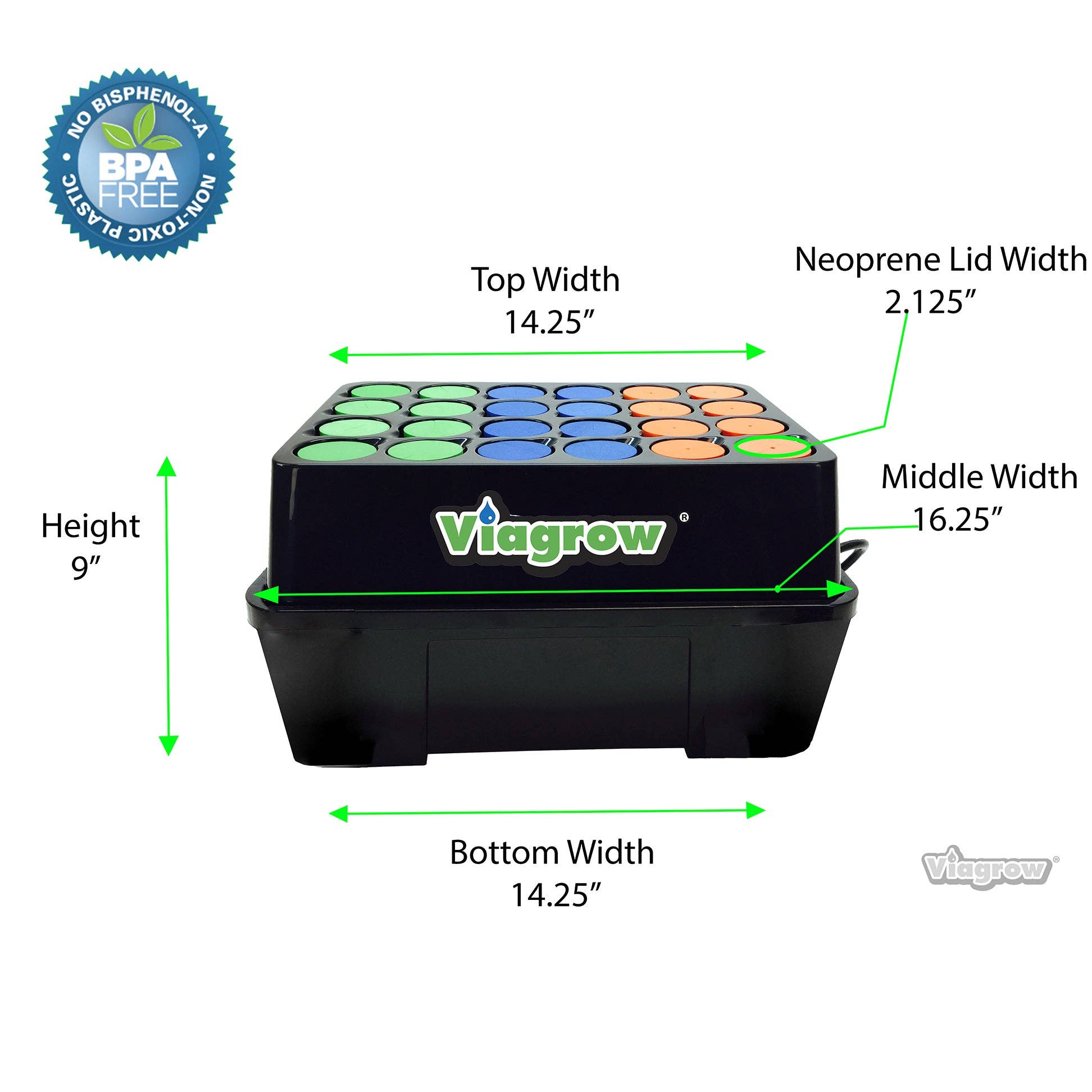 Viagrow – wholesale Garden tool – Viagrow Clone Machine 24 Site Aeroponic Hydroponic System2