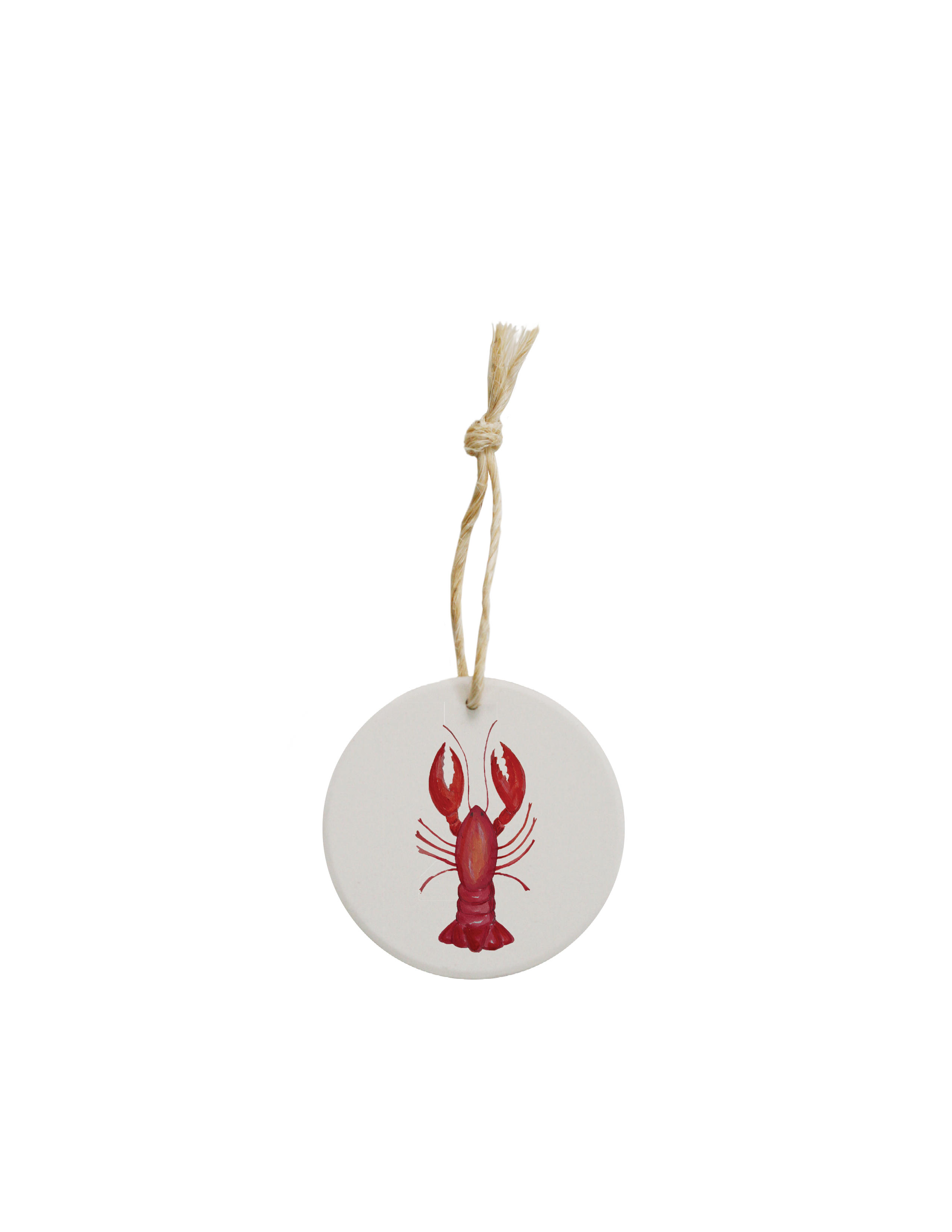 Tina Labadini Designs - Wholesale Ornament - lobster cooked ceramic ornament0