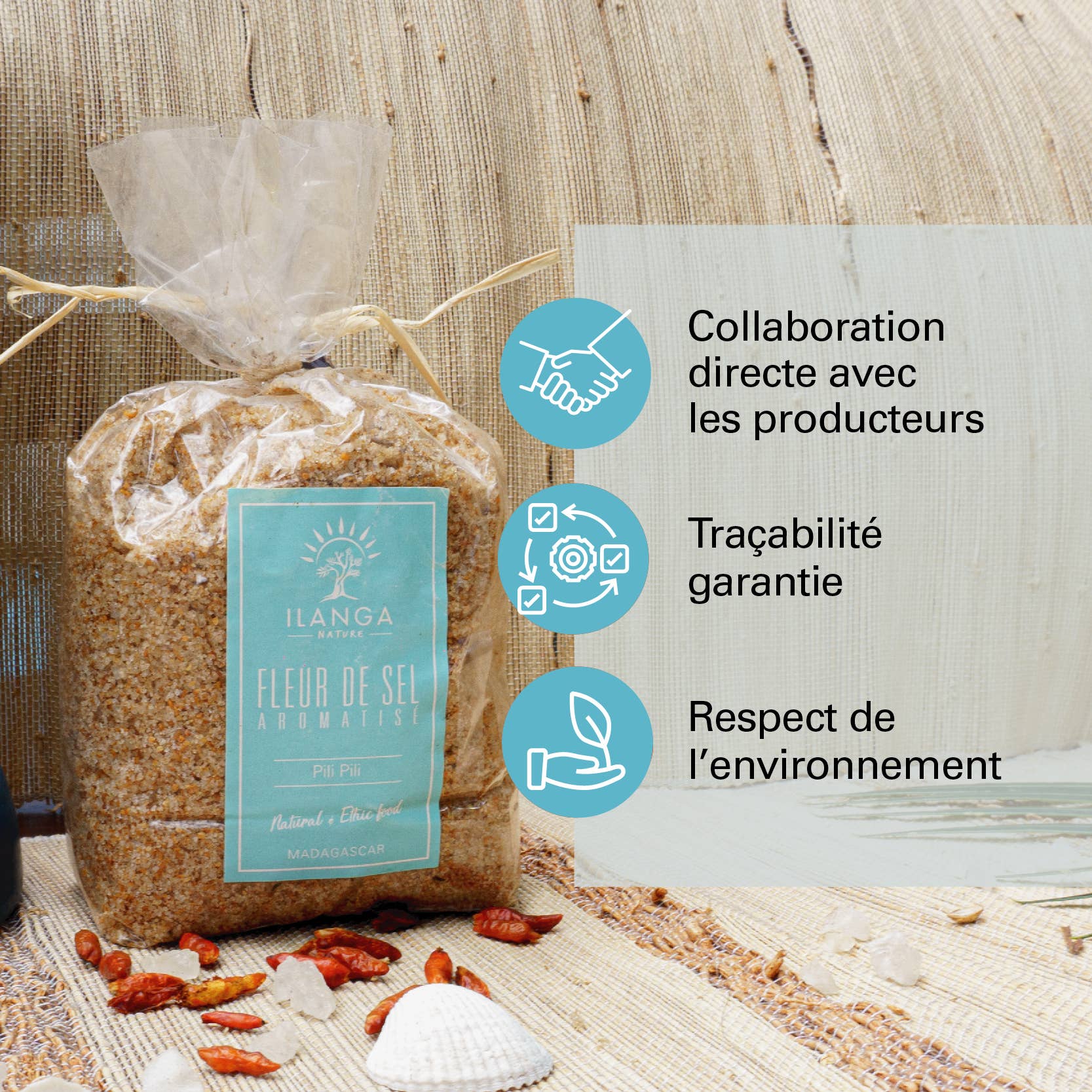 Ilanga Nature - Wholesale Salt - Pili Pili Fleur de Sel 500g3