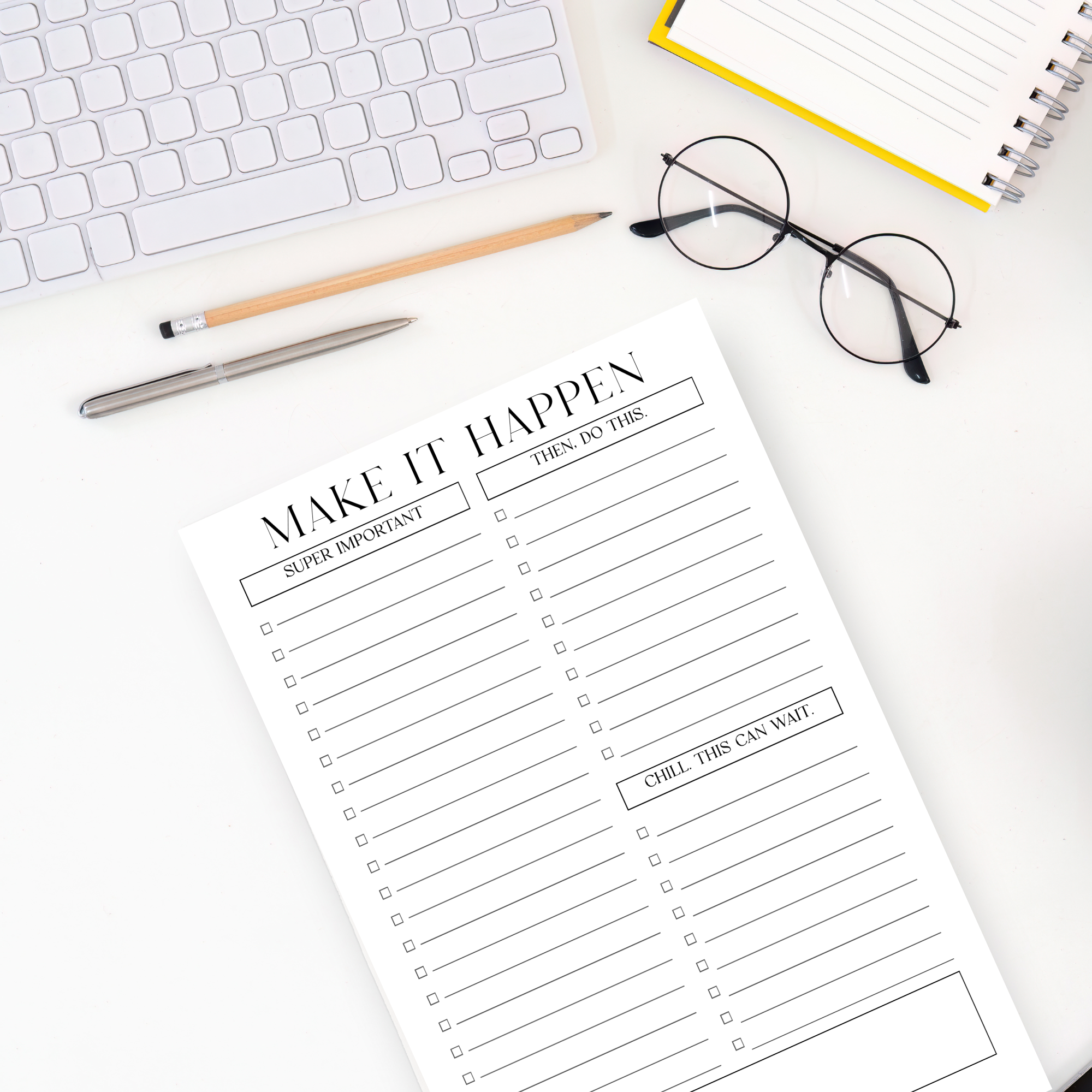 Eleventh and Taylor - Vente Blocs-notes - Liste de tâches : Bloc-notes de 50 pages à déchirer2