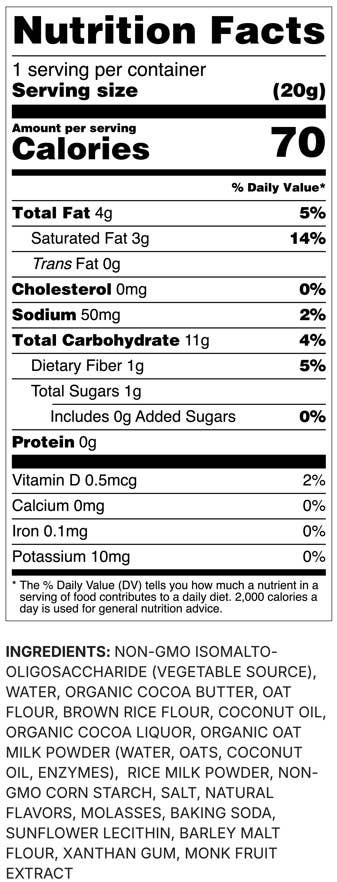 Whims Delights Inc. - Wholesale Chocolate Covered Sweets - Oat Milk Chocolate Caramel Cookie Bar - Pouch4