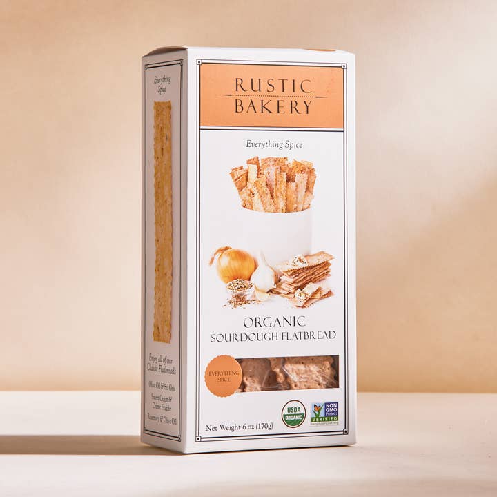 Rustic Bakery - Wholesale Crackers - Flatbreads - Everything Spice Box 12/case0