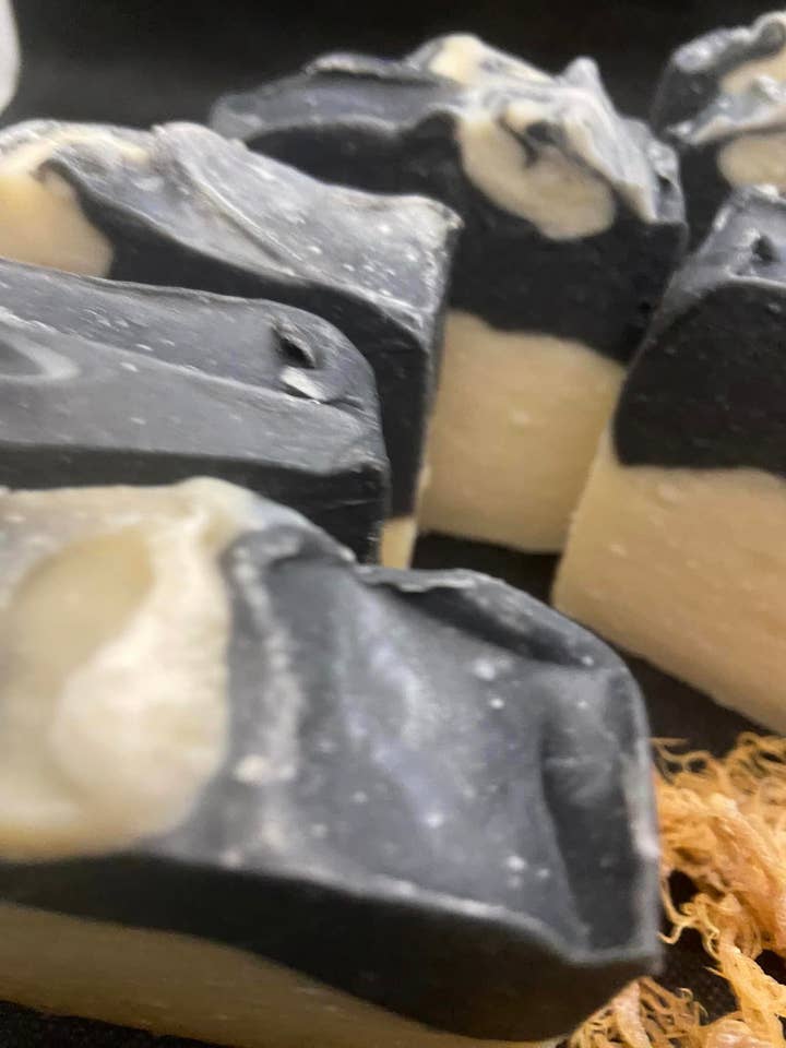 ACTIVATED CHARCOAL & SEA MOSS for wholesale by Soap perfection