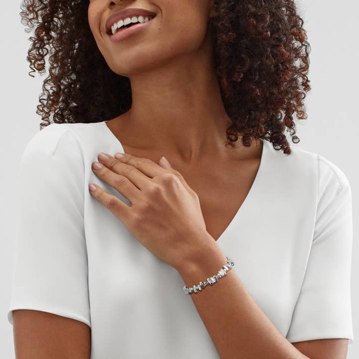 Grey Silpada 'Collected Beauty' Silver Hematite Bracelet. 7.5" for wholesale on Faire3