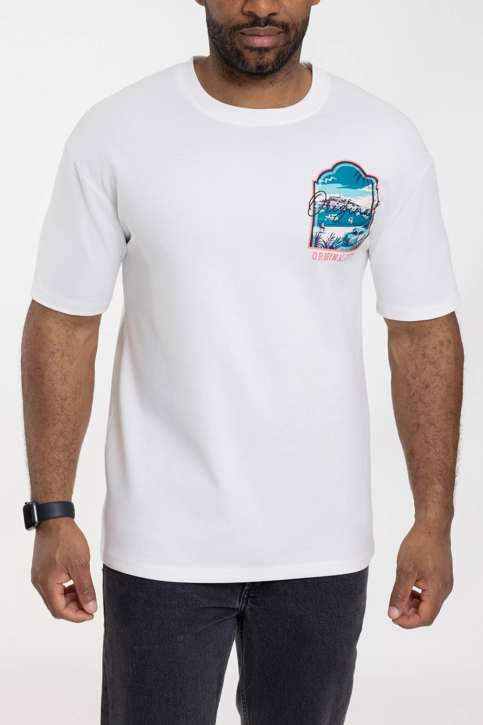 Zayne Paris - Wholesale Screen Printed T-Shirt - Men's - Men's oversized T-shirt with TX1215 pattern8