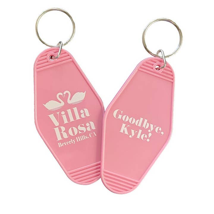 Porte-clés Villa Rosa, porte-clés RHOBH Inspired Motel pour la vente par Cheater Brand