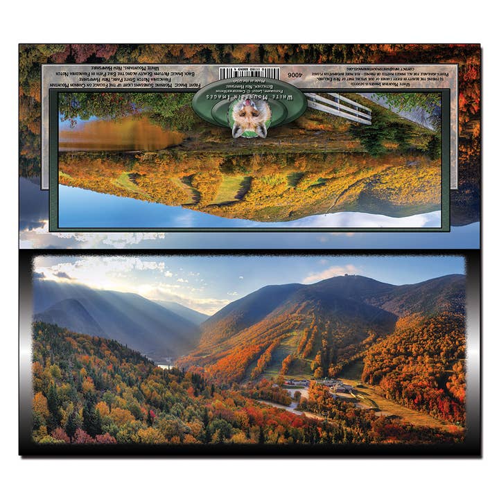 #4006 Herbst Franconia Notch PanoCard für den Großhandel von White Mountain Images