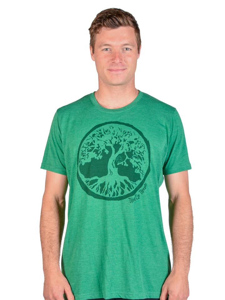 Tree Life Triblend T-Shirt mit Rundhalsausschnitt für den Großhandel von Third Eye Threads