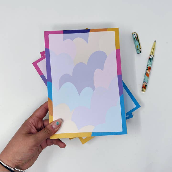 A5 Blank Colourful Chunky 100 Page Notepad for wholesale by Xoxo Designs by Ruth