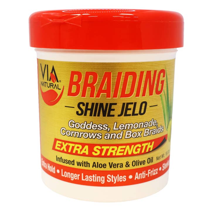 Via Natural Braiding Shine Jelo, Extra Strength, 16 Oz. for wholesale by KT Supply