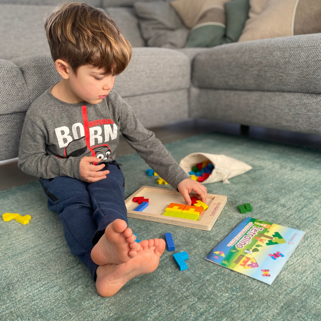 EXTASTICKS - Vendita all'ingrosso Puzzle - Bambini - Puzzle in legno Tetris Montessori, gioco STEM per allenare il cervello13