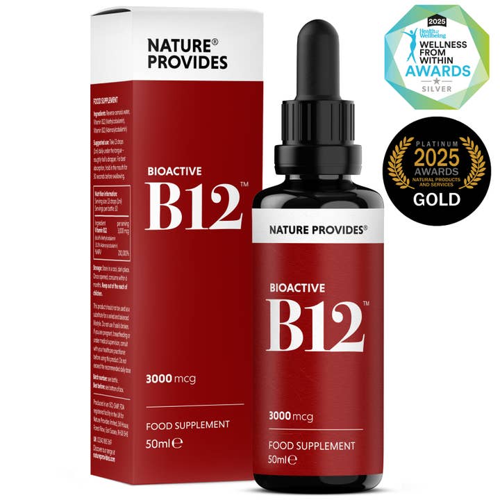 Bioactive B12 (3000 mcg) Liquid Coenzyme Vitamin B12 - 50ml for wholesale by Nature Provides